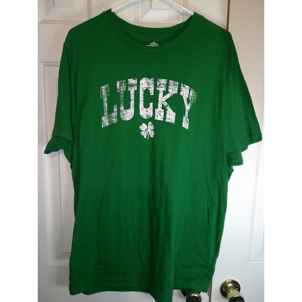 Celebrate St‎ Patrick's Day Lucky Clover Graphic Tee Shirt XL